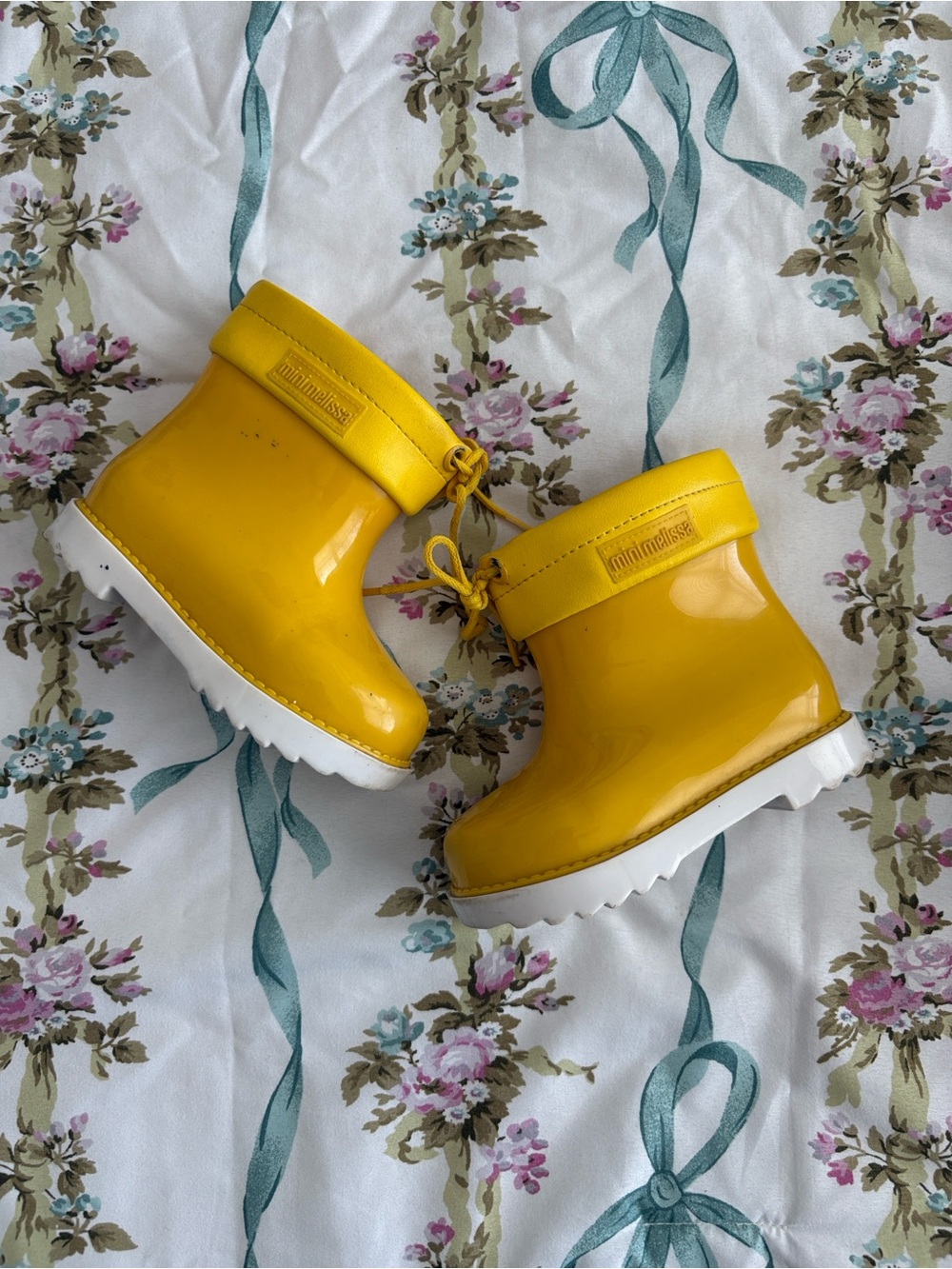 MINI MELISSA MINI RAIN BOOTS YELLOW KIDS 7